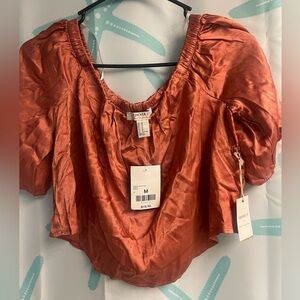Off Shoulder Crop Top